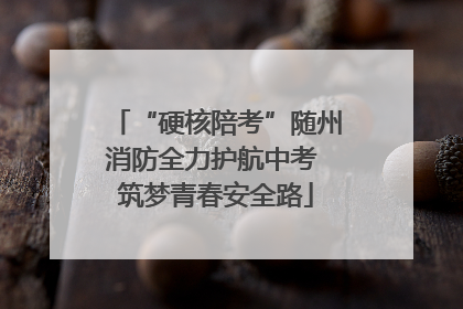 “硬核陪考”随州消防全力护航中考 筑梦青春安全路