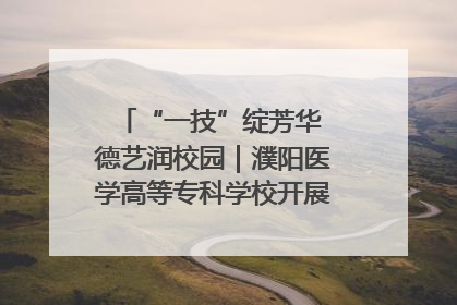 “一技”绽芳华 德艺润校园｜濮阳医学高等专科学校开展丰富多彩的职业教育活动周主题活动