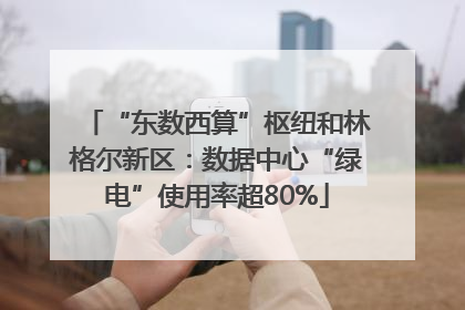 “东数西算”枢纽和林格尔新区：数据中心“绿电”使用率超80%