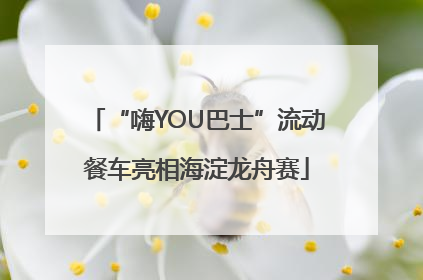 “嗨YOU巴士”流动餐车亮相海淀龙舟赛