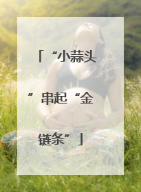 “小蒜头”串起“金链条”