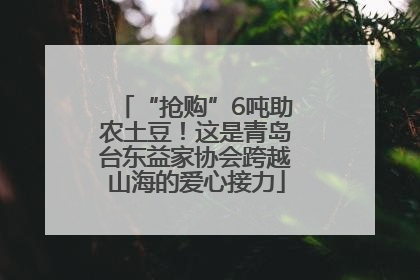 “抢购”6吨助农土豆！这是青岛台东益家协会跨越山海的爱心接力