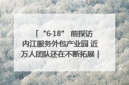 “6·18” 前探访内江服务外包产业园 近万人团队还在不断拓展｜内江东兴“红”在哪⑤