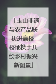 玉山非遗与农产品联袂进高校 校地携手共绘乡村振兴新图景