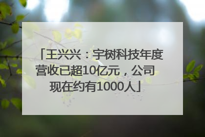 王兴兴：宇树科技年度营收已超10亿元，公司现在约有1000人