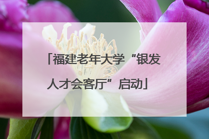 福建老年大学“银发人才会客厅”启动