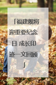 福建舰将迎重要纪念日 成长印迹一文回顾