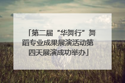 第二届“华舞行”舞蹈专业成果展演活动第四天展演成功举办