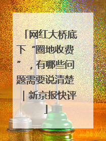 网红大桥底下“圈地收费”，有哪些问题需要说清楚｜新京报快评