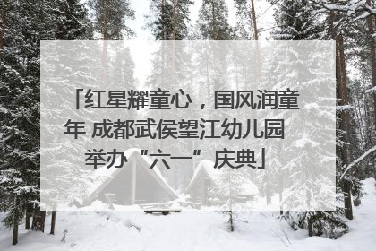 红星耀童心，国风润童年 成都武侯望江幼儿园举办“六一”庆典