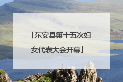 东安县第十五次妇女代表大会开幕