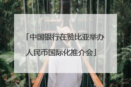 中国银行在赞比亚举办人民币国际化推介会