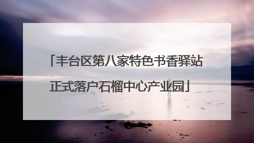 丰台区第八家特色书香驿站正式落户石榴中心产业园