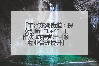 丰泽东湖街道：探索创新“1+4”工作法 助推党建引领物业管理提升