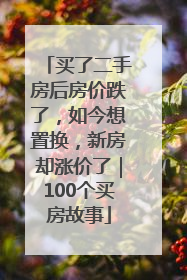 买了二手房后房价跌了，如今想置换，新房却涨价了｜100个买房故事