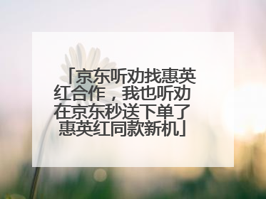 京东听劝找惠英红合作，我也听劝在京东秒送下单了惠英红同款新机