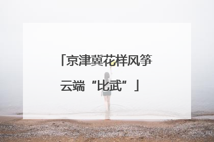 京津冀花样风筝云端“比武”