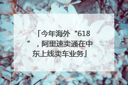 今年海外“618”，阿里速卖通在中东上线卖车业务