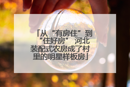 从“有房住”到“住好房” 河北装配式农房成了村里的明星样板房