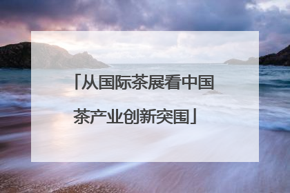 从国际茶展看中国茶产业创新突围