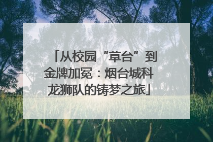 从校园“草台”到金牌加冕：烟台城科龙狮队的铸梦之旅