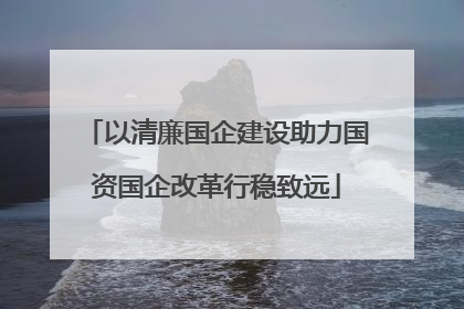以清廉国企建设助力国资国企改革行稳致远