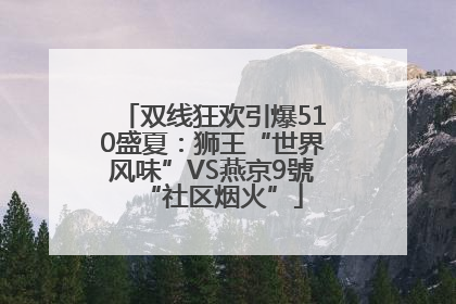 双线狂欢引爆510盛夏：狮王“世界风味”VS燕京9號“社区烟火”
