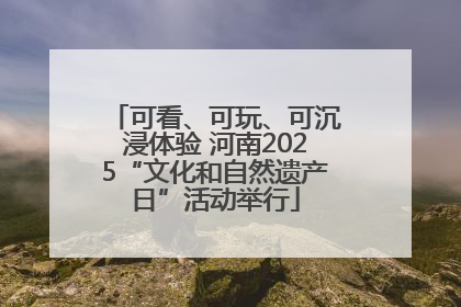 可看、可玩、可沉浸体验 河南2025“文化和自然遗产日”活动举行