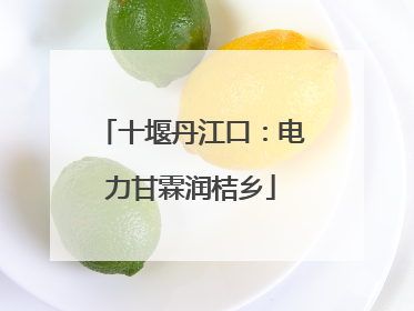 十堰丹江口：电力甘霖润桔乡