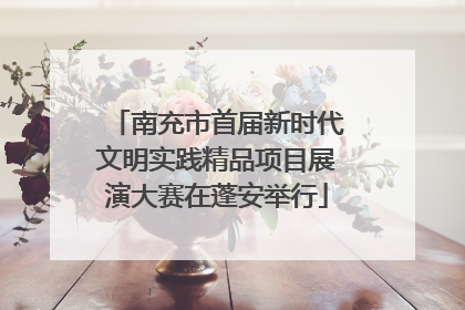 南充市首届新时代文明实践精品项目展演大赛在蓬安举行