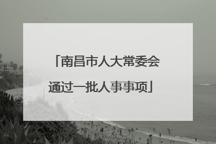 南昌市人大常委会通过一批人事事项