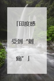 印度感受到“刺痛”
