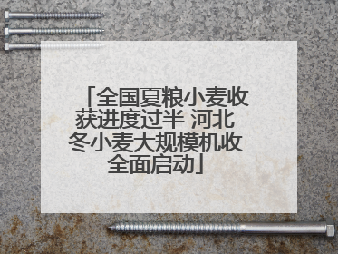 全国夏粮小麦收获进度过半 河北冬小麦大规模机收全面启动