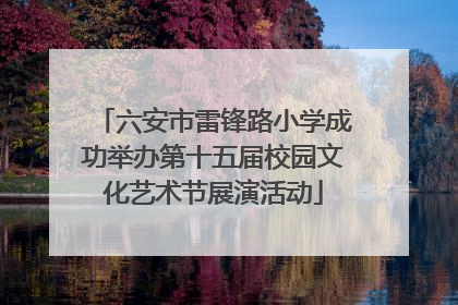 六安市雷锋路小学成功举办第十五届校园文化艺术节展演活动