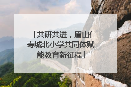 共研共进，眉山仁寿城北小学共同体赋能教育新征程