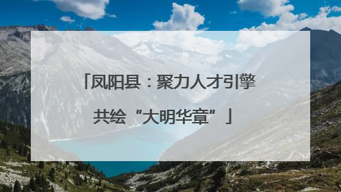 凤阳县：聚力人才引擎 共绘“大明华章”