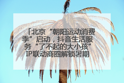 北京“朝阳运动消费季”启动，抖音生活服务“了不起的大小孩”IP联动商圈解锁暑期亲子消费新场景