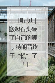 听·见｜搬起石头砸了自己的脚，特朗普终于“慌”了！