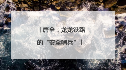 唐全：龙龙铁路的“安全哨兵”