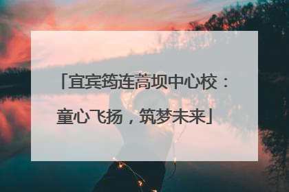 宜宾筠连蒿坝中心校：童心飞扬，筑梦未来