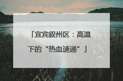 宜宾叙州区：高温下的“热血速递”