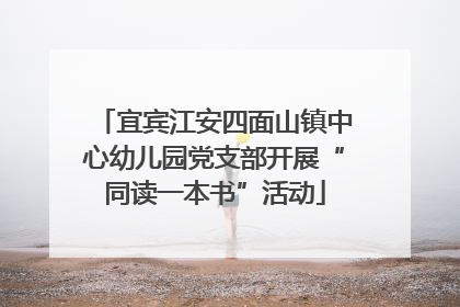 宜宾江安四面山镇中心幼儿园党支部开展“同读一本书”活动