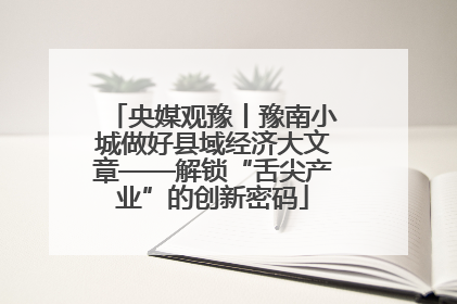 央媒观豫丨豫南小城做好县域经济大文章——解锁“舌尖产业”的创新密码