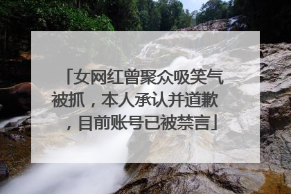 女网红曾聚众吸笑气被抓，本人承认并道歉，目前账号已被禁言