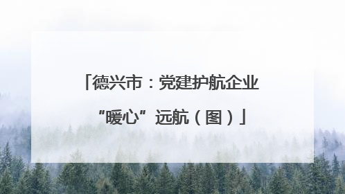 德兴市：党建护航企业“暖心”远航（图）