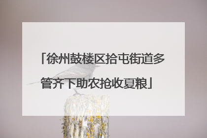 徐州鼓楼区拾屯街道多管齐下助农抢收夏粮
