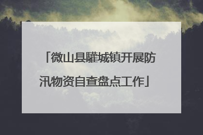 微山县驩城镇开展防汛物资自查盘点工作