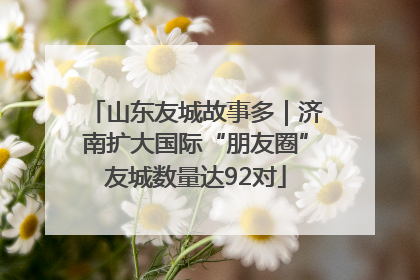 山东友城故事多｜济南扩大国际“朋友圈”友城数量达92对