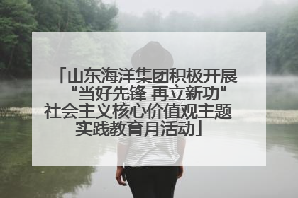 山东海洋集团积极开展“当好先锋 再立新功”社会主义核心价值观主题实践教育月活动