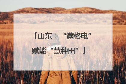 山东：“满格电”赋能“慧种田”